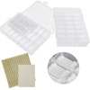 150Pcs Sewing Floss Bobbins Winding Plate Stitch Organizer Set Embroidery