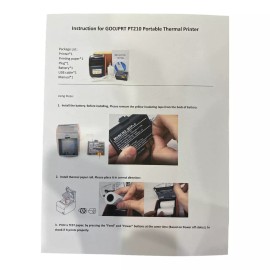 GOOJPRT Portable Bluetooth 58mm Handheld Pocket iOS /Android POS Thermal Receipt Printer - Orange