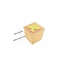 4 Pack Solid Wood Furniture Risers, Square Bed Sofa and
