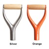 CALIDAKA Shovel D Grip Handle 3.1cm/1.22inch Inside Diameter Metal Replacement
