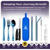 Taplord Portable Travel Silverware Set With Case - Includes 10