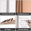 ABCDPP 4 Packs Spiral Notepad A5, A5 Notebook, 100 Pages/50