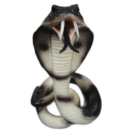 Generisch Cobra snake 15 x 9 cm poison snake snake figurine decoration COR 7294 B