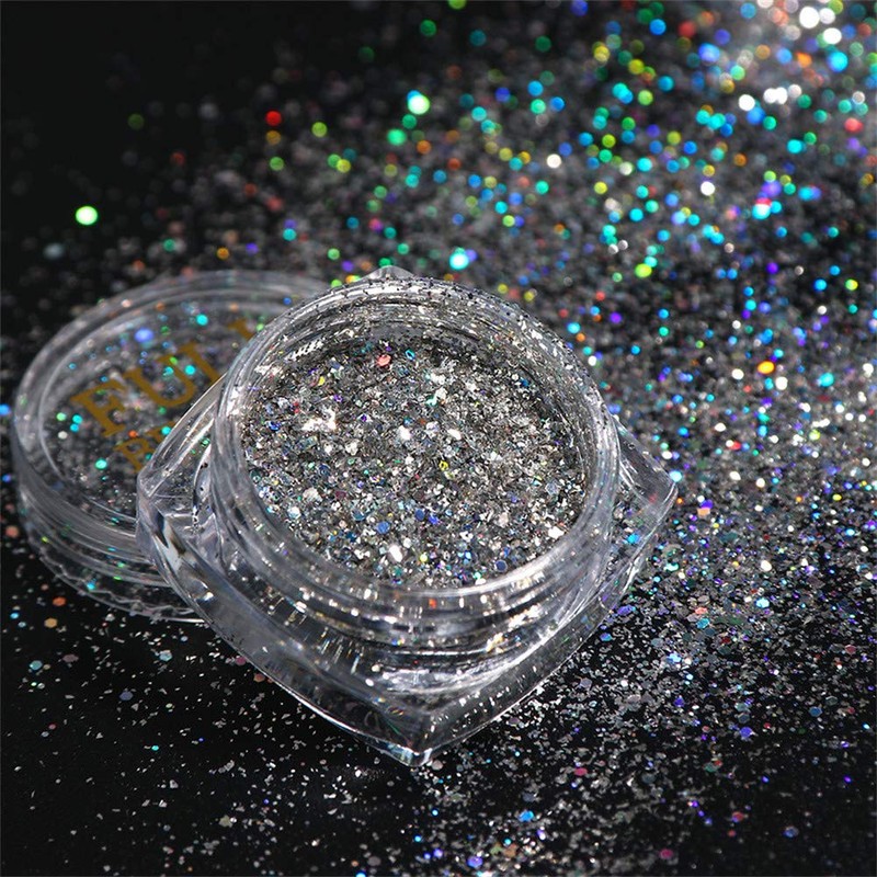 8 box set laser holo glitter glitter parts powder nail