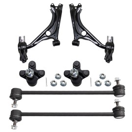 TRQ Front Suspension Kit Ball Joint Control Arm Sway Bar Stabilizer Link Compatible with 2016-2021 Honda Civic