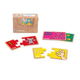 TRENDHAUS ABC Champions 956347 Educational Game "Learn Numbers", Numbers from 0-20, Educational Playing Cards for Children from 4 Years, 10 cm x 4 cm x 6.5 cm