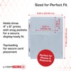 BCW Laserweld 3-Pocket 4x6 Photo Sleeves for 3 Ring Binder