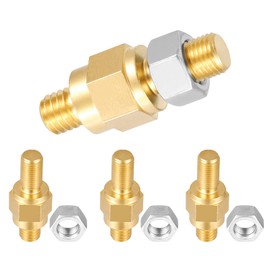 Long Stud Side Post Battery Terminal Bolt Compatible with GM and Other Accessories to Battery,Standard Battery Post Stud Extender Screws 3/8 16&24 Stud Bolts,Pack of 4