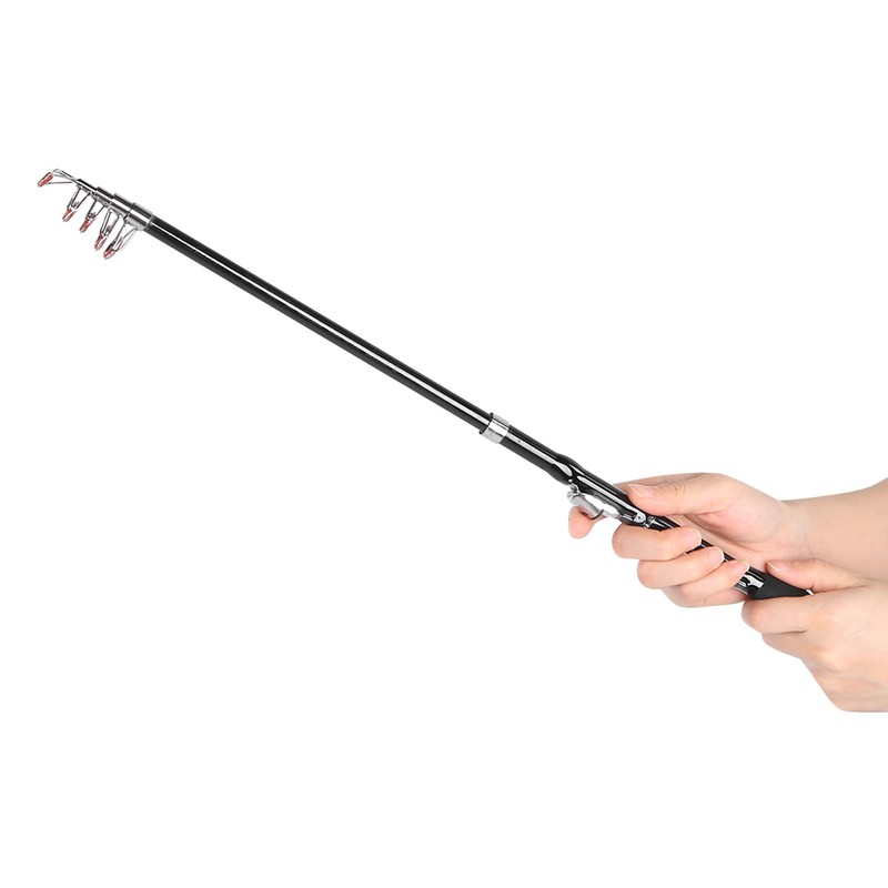 Portable Ultra Short Telescopic Fishing Rod Long Throw Super Hard