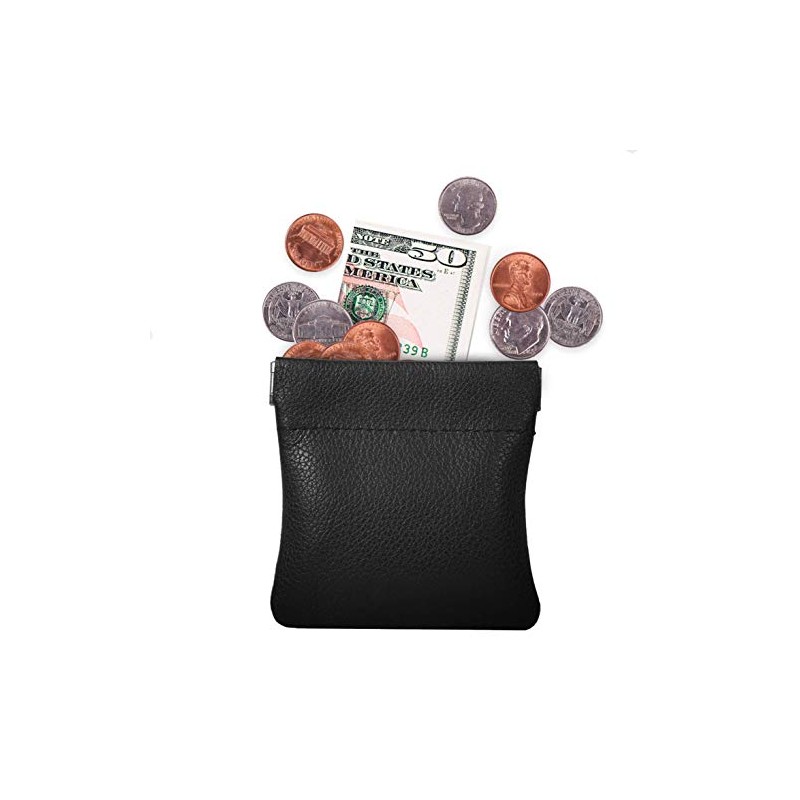 Monedero clásico a presión, de cuero, para hombre de Nabobb,
