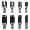 Fixinus 8 Piece Wood Plug Cutter Drill Bit Set, Tenon