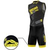 FDX Men Triathlon Tri Suit Padded Compression Running Swimming Sublimation