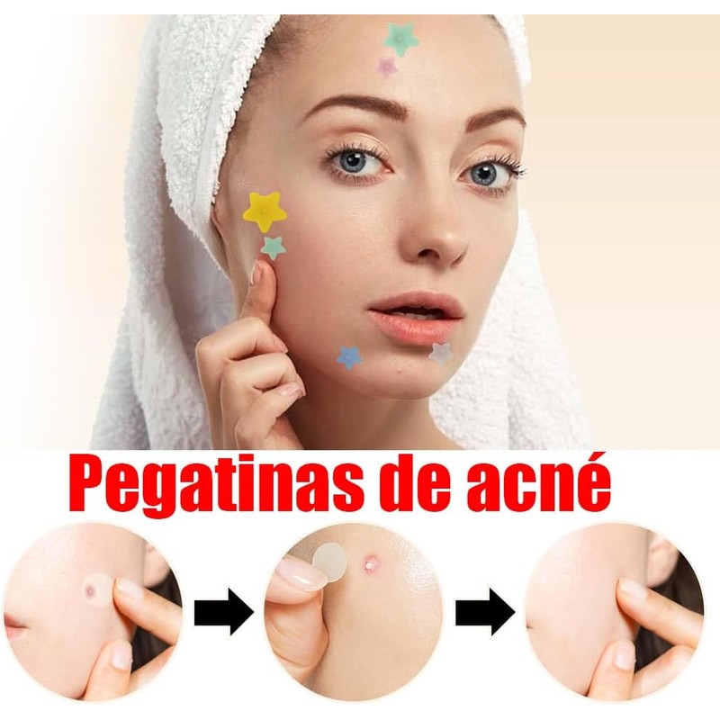 LUHI Parches para Acne, 200 Almohadillas Hidrocoloides para Espinillas, pads