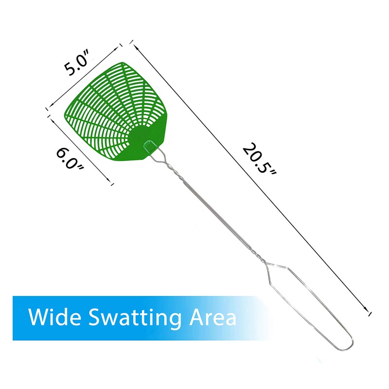 Supreme Bug & Fly Swatter 6-Pack – Braided Metal Handle