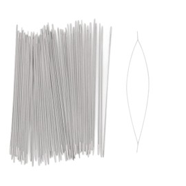 50Pcs Big Eye Beading Needles, Large Eye Stainless Steel Beading Needles, Effective Stable Beading Embroidery Needles
