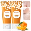 2PC Orange Exfoliating Gel for Face Body Skin, Orange Exfoliate