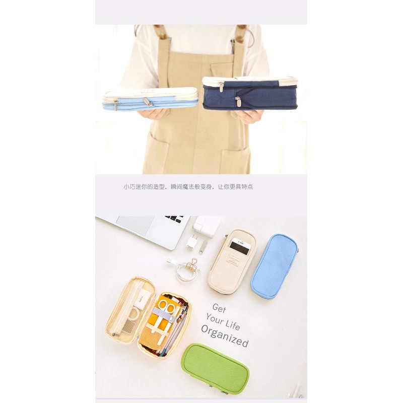Big Capacity Pencil Pen Case Office College School Large Storage