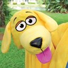 Cuddleuppets: Dog - Yellow - 2-in-1: Plush Puppet & Blanket,
