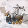 KPOSIYA 100 Pack Favor Boxes 2x2x2 inch Candy Boxes Silver