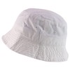 Armycrew Oversized Big Size Men's Cotton Bucket Hat, White, X-Large-XX-Large