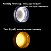 NTHREEAUTO 1157 LED Front Turn Signals 2 Inch Bullet Smoked