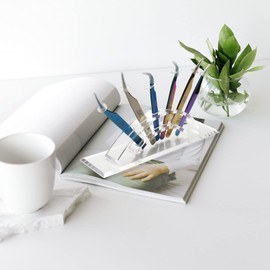 Baluue 1pc Tweezers Storage Tweezer with Light Organizers Clear Tweezer Holder Clipper Eyelash Tweezers Holder Over The Door Storage Organizer Tweezers for Men Tweezers Stainless Acrylic