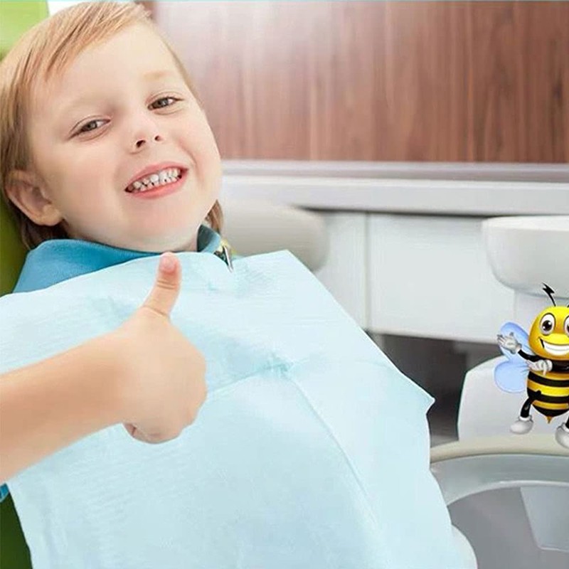 Disposable Waterproof Dental Bibs - Pack of 125