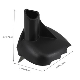 VICASKY Trekking Pole Replacement Cane Tip Hiking Pole Tips Rubber Walking Rubber Tip Trekking Pole Grips Walking Pole Tips Rubber Walking Pole Ends Black Nylon and Tungsten Steel