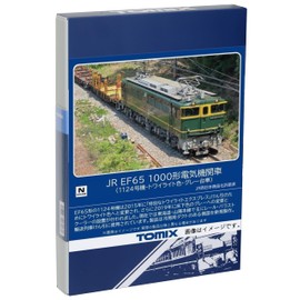 TOMIX N Gauge JR EF65 Type 1000 Model 1124 Twilight Gray Dolly 7175 Railway Model Electric Locomotive