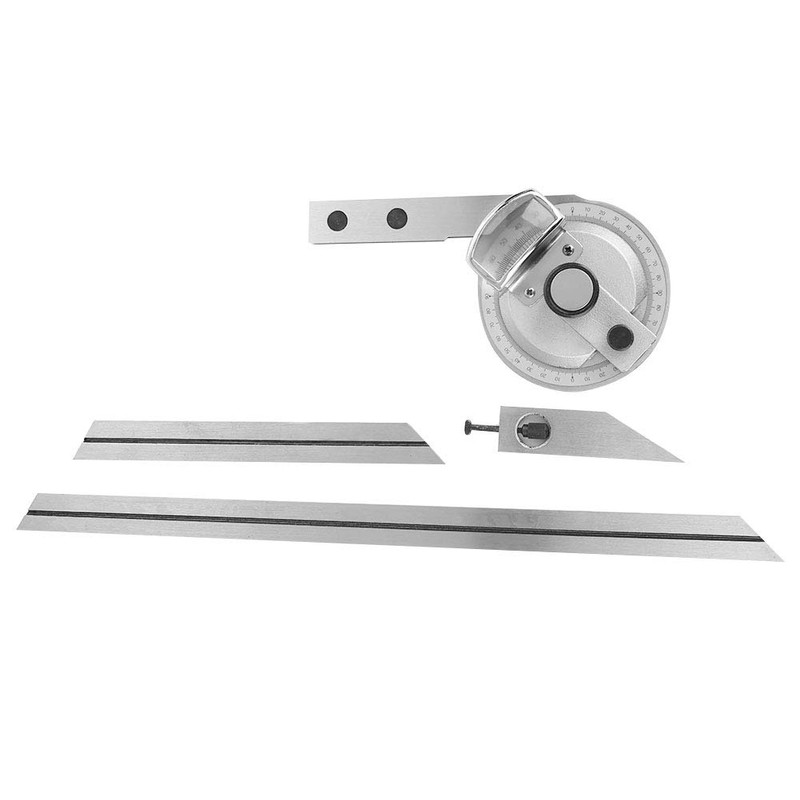 Universal Bevel Protractor, 0-360 Degree Adjustable Angle Measuring Finder Goniometer