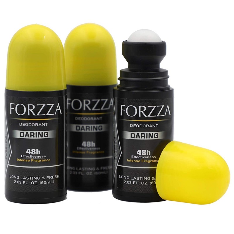 Forzza Roll-on Deodorant Daring, 3-pack Of 2.03 Oz each, 3