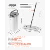 VEVOR Mop and Bucket with Wringer Set 3 Mop Pads
