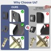 Estmoon 5 Pack Matte Black Door Handles Interior Door Knobs,