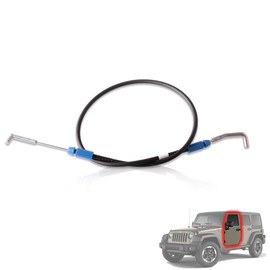 Unikpas Driver door Latch Cable Compatible for Jeep Wrangler JK 2011-18 Front Left Door Lock Release Cable