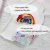 Rainbow Women's Knit Snap Hair Clips, Pride Day 2Pcs Hair