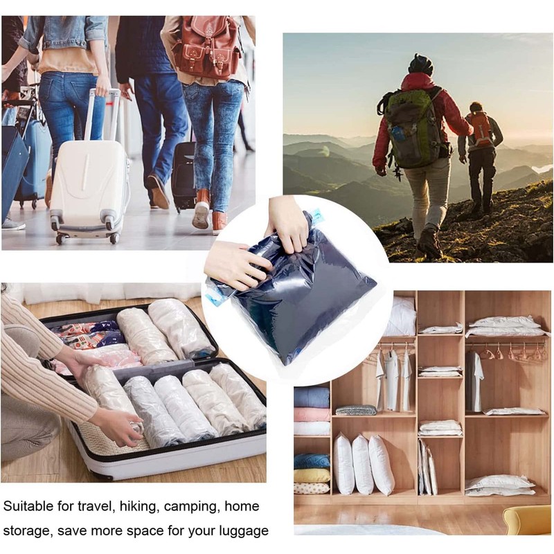 6 Pack Travel Space Saver Bags Vacuum Storage 35x50cm,Compression Packing