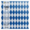 HEKU 100 napkins, 3-ply, 33 x 33 cm, Bavarian blue,