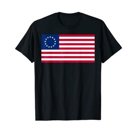 Betsy Ross American US Flag 1777 USA Revolutionary Slavery T-Shirt