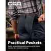 CQR Men's Flex Stretch Tactical Pants, Water Resistant Ripstop Cargo