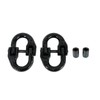 BACLAUGH 2pc 1/2 inch Coupling Link Tow Hitch Safety Chain