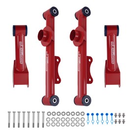 Tuningsworld Rear Upper Lower Tubular Control Arm Kit w/Hardware for Ford Mustang 1979-2004 Camber Arms
