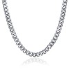 Heavy Duty Biker Jewelry Men Solid Curb Link Chain Necklace