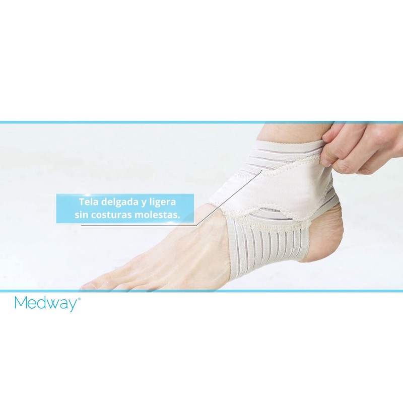 MEDWAY | Tobillera Elástica Color Beige