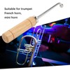 Trumpet Repair Tools Solid Wood Instrument Maintenance with 1 Sheet