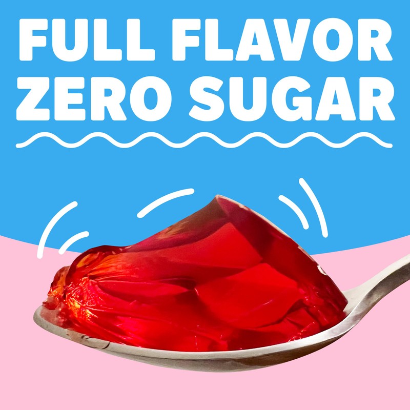 Jell-O Strawberry Sugar-Free Gelatin, 0.30 Ounce (8.5g), (Pack of 3)