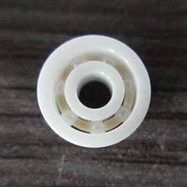 All Doors Bronze Bushing Barrel Type Flat Type Full Ceramic Bearing Set (4 BB2 Wire) Inner Diameter 3.2, Outer Diameter 10, Width 0.2 inches (4 mm)