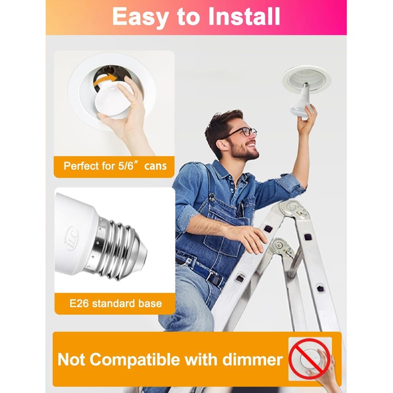 ILC BR30 LED Flood Light Bulbs, Color Changing Light Bulbs,