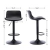 NOBPEINT Bar Stools Set of 2, Contemporary Air Lift Adjustable