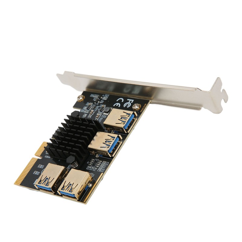 PCI‑E Riser Card PCI‑E X4 1 to 4 PCI Express