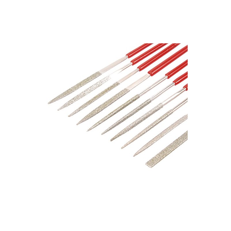 sourcing map 10 Pieces Diamond Needle File Series for Metal